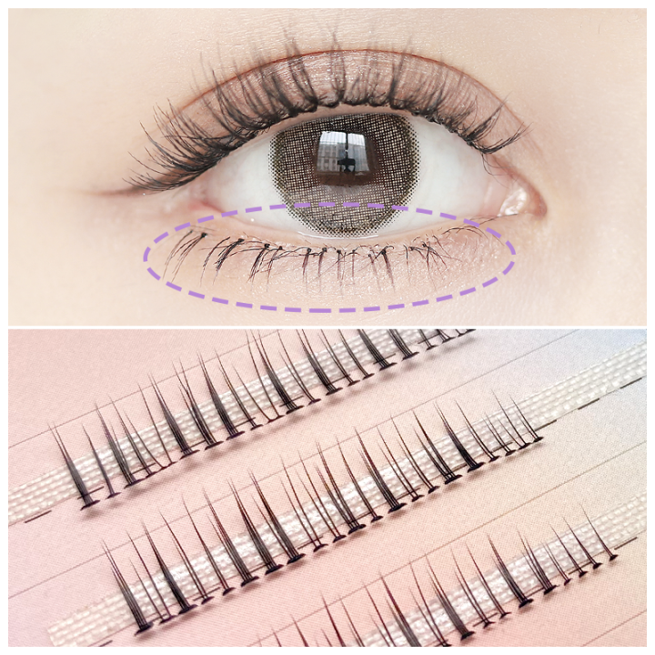 natuhana-bottom-lashes-j-curl-5มม-6มม-7มม-ภายใต้ขนตาปลอมสั้นธรรมชาติ-mink-eyelash-extension-เครื่องมือแต่งหน้า