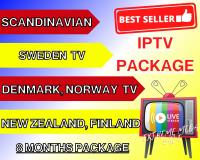 IPTV Package 8 เดือน, รับชมทีวีออนไลน์ SWEDEN, NORWAY, NEW ZEALAND, DENMARK,FINLAND, ภาพยนตร์, ซีรี่ย์, ข่าว, กีฬา, และอื่นๆอีกมากมาย ภาพนิ่ง สัญญาณดี ภาพคมชัด Full HD 4K