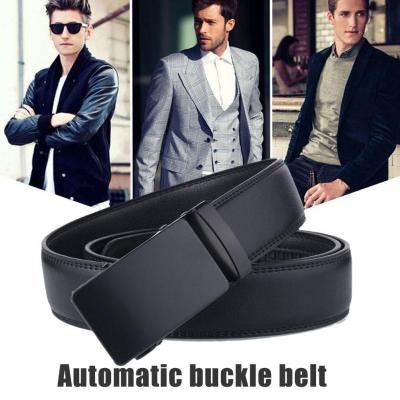 Mens Automatic Buckle Belt Pu Leather Belt For Mens Belt Trouser P5X3