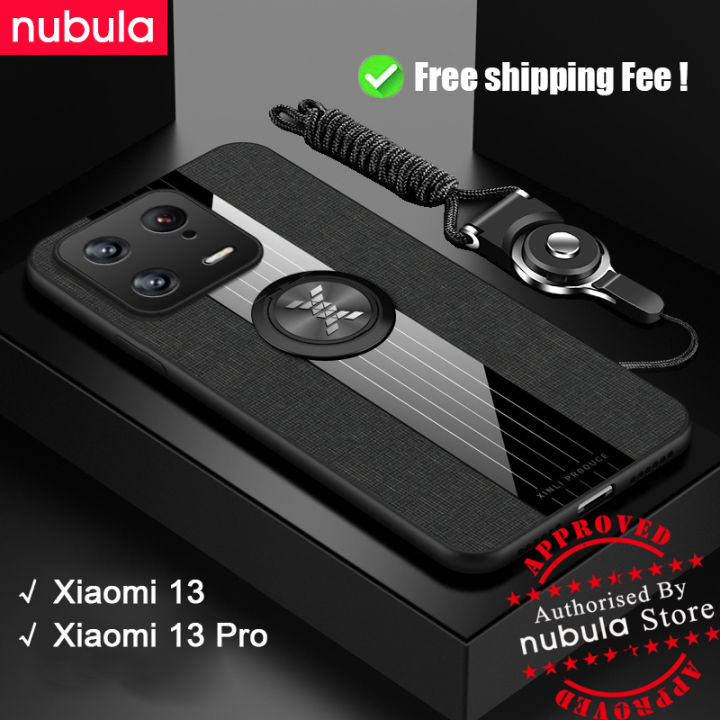 nubula-เคส-xiaomi-13นิ้วสำหรับ-xiaomi-mi-13นิ้ว-เคสหนังไมโครไฟเบอร์ทอลายป้องกันเหงื่อที่ปิดหลังโทรศัพท์มือถือ-xiaomi-13นิ้วขาตั้งสายคล้องมือสำหรับ-xiaomi-13นิ้ว-pro-mi-13pro