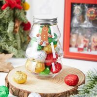 4pcs Modern Storage Jar Christmas Tree Decorative Wedding Center Candy Jars Living Room Desktop Snack Organizer Home Decor