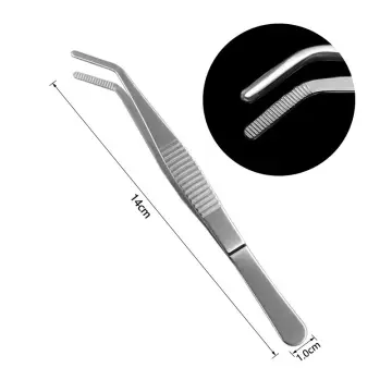 BK6H Kitchen Tool Chef Serving Presentation BBQ Clip Stainless Steel  Barbecue Tongs Food Tweezer