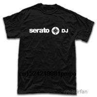 Funny Men t shirt white t-shirt tshirts Black tee Serato DJ Black Tee Shirt Mens Round Neck Short Sleeves