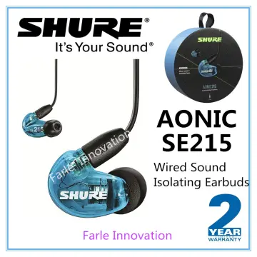  Shure SE215 Wired Sound Isolating Earbuds, Clear Sound, Single  Driver, Secure in-Ear Fit, Detachable Cable, Durable Quality, Compatible  with Apple & Android Devices - White : Electronics