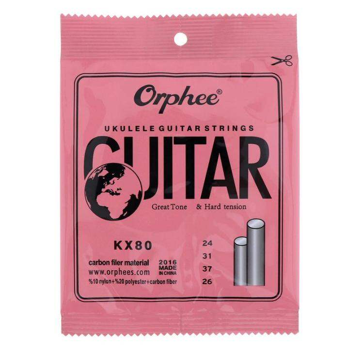 Orphee Nylon Carbon Fiber Ukulele Strings Hawaii Guitar 4 Strings For