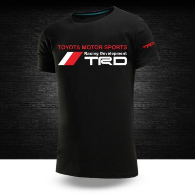 2022 Mens Toyota Motorsport Trd T Shirts Cotton Short Sleeves Male Print Tshirt Sport Tees