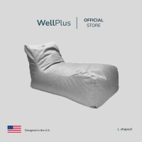 WellPlus บีนแบคโซฟาและเก้าอี้ รุ่น L Shaped Bean bag ขนาดใหญ่นั่งได้จุใจ น้ำหนักเบาเคลื่อนย้ายสะดวก