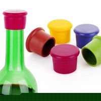 【LZ】◊  Silicone Wine Bottle Stopper Fresh Keeping Sealers Beverage Champagne Closures Bar Acessórios Leak Free 5Pcs