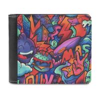 L O U V I C Copic Marker Doodle MenS Wallet Purses Wallets New Design Dollar Price Top Men Leather Wallet Shrimpy Vexx Doodle