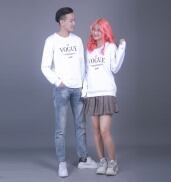 Áo Nỉ Nam Azila - Áo Thu Đông Nam Thêu Ong Cổ Tròn Tay Dài Chất Liêu Poly
