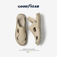 Goodyear sandals mens summer new soft bottom dual-use Baotou sandals and slippers mens non-slip sports leisure beach shoes shoes