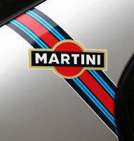 For MARTINI style Flashes logo stripes x2 ideal scooters motorcycles etc.