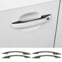 Haywood1 Car Door Handle Sticker Cover Trim Decoration Carbon 8V 14-19 Exterior Accessories