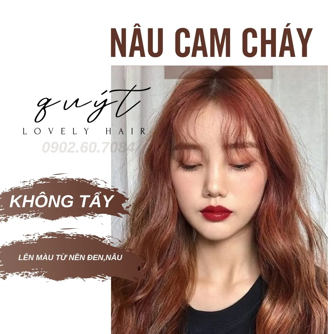 Thuốc Nhuộm Tóc Tại Nhà Nâu Cam Cháy-Tặng Oxy là sản phẩm nhuộm tóc dành riêng cho những cô nàng yêu thích phong cách hiện đại và năng động. Với màu nâu cam cháy tươi sáng, mái tóc của bạn sẽ trở nên đặc biệt và ấn tượng hơn. Hãy xem ngay hình ảnh để tìm hiểu thêm về sản phẩm này và thử ngay nhuộm tóc tại nhà!