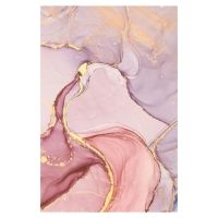 Wishstar Pink Gold Oil Painting Abstract Carpet Girls Room Romantic Purple 3D Rugs Bedroom Beside Carpet Balcony Rug Hall Mat