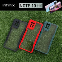 เคส ขอบยางกันกระแทก ฝาหลังใส สำหรับ Infinix Note 10 Pro