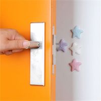 5pcs Silicone Self Adhesive Wall Protectors Door Handle Bumpers Buffer Guard Stoppers Silencer Crash Pad Doorknob Lock Luminous