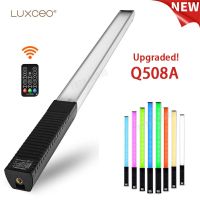 LUXCEO หลอดไม้กายสิทธิ์สำหรับไฟ Led Q508A 1000Lm ถ่ายภาพวิดีโอจากควบคุมไฟระยะไกลพกพาได้2600Mah