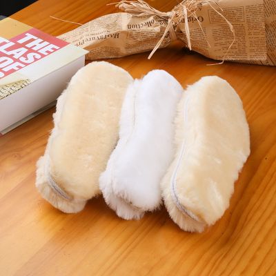 Winter warm insole fur integrated insole imitation wool snow boot insole