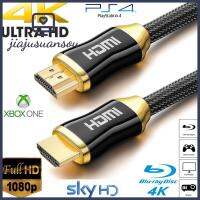 JIAJUSUANSOU ความเร็วสูงความเร็วสูง สาย HDMI 4K อุปกรณ์ระดับพรีเมียม แผ่นชุบทอง สายเคเบิล4K Ultra HD HDMI 2.0 3D HDTV UHD 2160P สาย HDMI 10 M 3D HDTV UHD x BOX Blu-ray Sky HD