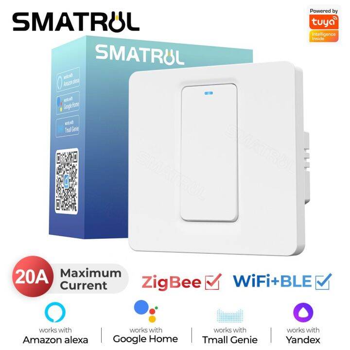 20A Tuya Smart Wifi Zigbee Water Heater Boiler Switch Air Conditioner