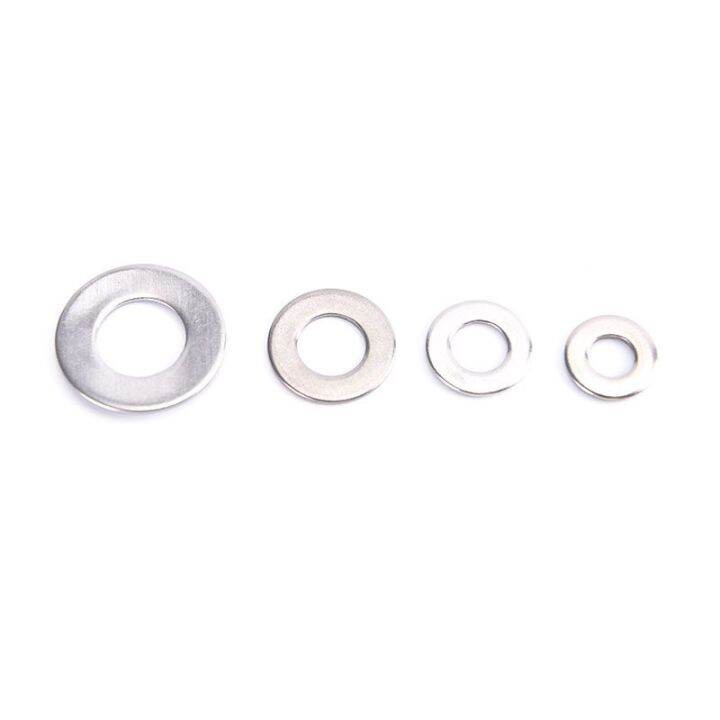 50pcs-m4-m5-m6-m8-201-stainless-steel-flat-washer-plain-gasket-round-ultra-thin-metal-meson