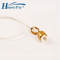 Honeyfly ที่ใส่ R7S เซรามิคทองเหลืองฐานโคมไฟหนึ่งคู่เต้ารับโคมไฟที่จับโลหะหลอดหลอดไฟ LED ฮาโลเจนขนาด78มม. 118มม.