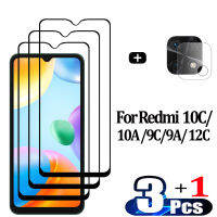 Pelicula, กระจกนิรภัยด้านหน้าสำหรับ Xiaomi Redmi 10C NFC ป้องกันหน้าจอ Redmi 12C 10 C 9C cristal templado Redmi10C Protector pantalla Redmi 10A 9A verre trempé Redmi 12 C เลนส์กล้องฟิล์ม-hdfssaa