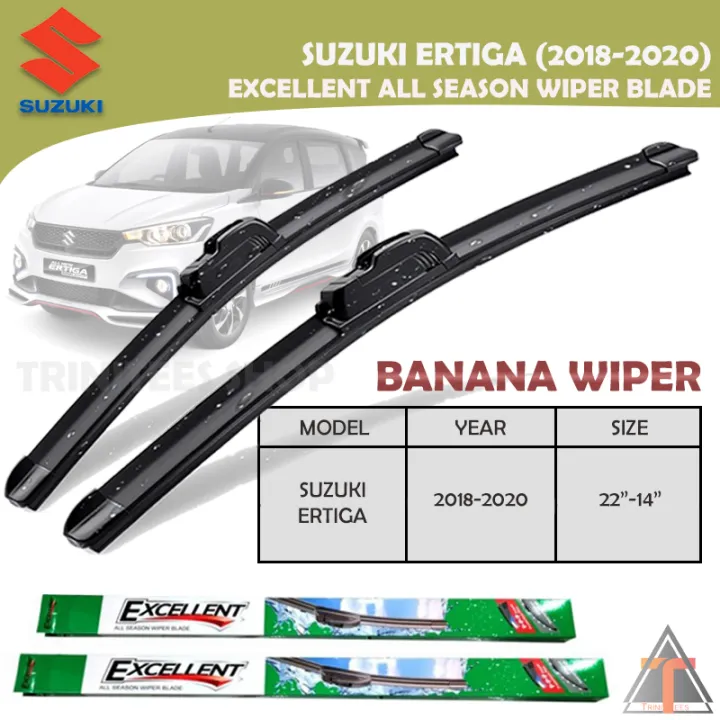 Suzuki ERTIGA 20182020 (22" and 14") Excellent Front Wiper Blade All