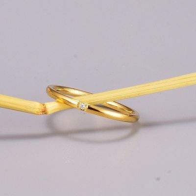 แหวนผู้หญิง แหวนเพชรญี่ปุ่น CZ cubic zirconiaแหวนเพทาย แหวนบาง