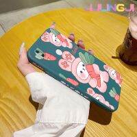 Jlingji เคสสำหรับ Vivo X21 X23กระต่ายแครอทการ์ตูนเคสโทรศัพท์ลายน้ำขอบซิลิโคนนิ่มแบบดั้งเดิมคลุมทั้งหมดเคสตัวปกป้องกล้องถ่ายรูปเลนส์กรอบด้านหลัง