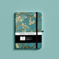 B6 Van Gogh 160gsm Bullet Dotted Journal ปกแข็ง Bujo Vincent Blossoming Almond Tree หนาหน้า Organizer Dot Grid Notebook