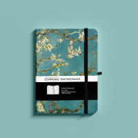 Vincent Van Gogh Bullet Dotted Journal B6 160gsm Blossoming Almond Tree Planner Travel Diary Hard Cover Notebook