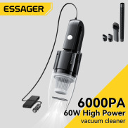 Essager Car Vacuum Cleaner Wired wireless 60W 6000PA Strong Suction