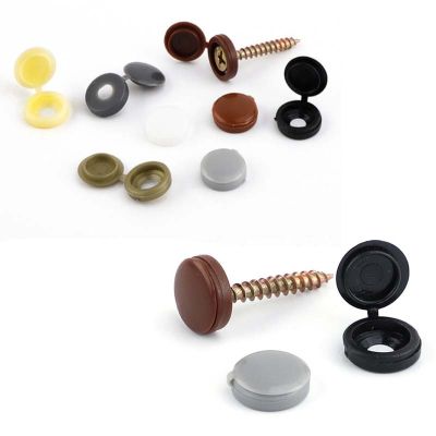 Screw Cap For Wall Furniture Plastic Decorative Nuts Cover Bolts 25-100pcs Fold Snap Protective Cap Button Hardware Screw Cover Replacement Parts