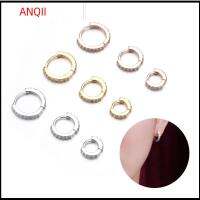 ANQII 1PC แฟชั่นใหม่ Helix Cartilage Tragus Daith Conch Snug ต่างหูฮักกี้ฮูป เครื่องประดับร่างกาย CZ เจาะหู แหวนจมูก