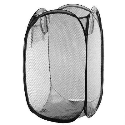 【YF】 Foldable Laundry Baskets Pop Up Easy Open Mesh Clothes Organizer Hamper Basket Dirty Sorting Kids Toys Sundries