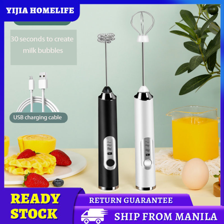 Electric Milk Frother, Usb Charging Three Gears Wireless Egg