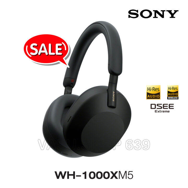 sony-wh-1000xm5-หูฟังตัดเสียงรบกวนไร้สาย-สีดำ