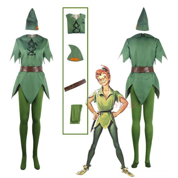 Movie Peterpan Peter Pan Cosplay Costume Male Version Green Top Pants   02d8c8289d9aa1c2f01b7aa053a85f56  720x720q80 