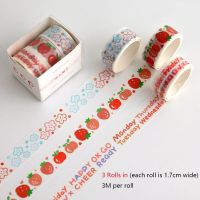 【Eco-friendly】 Chihiro เวลาบัญชีมือ Washi เทปชุด Kawaii ฐานสีทึบตาข่ายชายแดนสติ๊กเกอร์กระดาษกาว DIY ไดอารี่อัลบั้มนักวางแผน