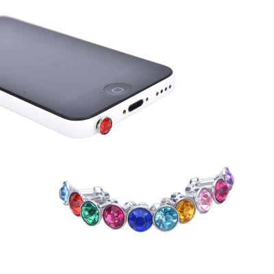 10Pcs Bling Diamond Dust Plug Universal 3.5Mm Cell Phone Earphone Plug For iPhone 6 5S /Samsung/htc Headphone Jack Stopper