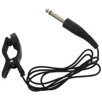 Universal Acoustic Piezo Guitar Vibration Sensor Tuning Clip Line Wire Pickup With 82cm Cable Black Guitar Bass Accessories