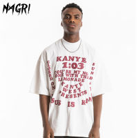 NAGRI Kanye T Shirt Men JESUS IS KING Short-sleeve Oversized Summer Tees Hip Hop Print T-shirts Casual Cotton Tops