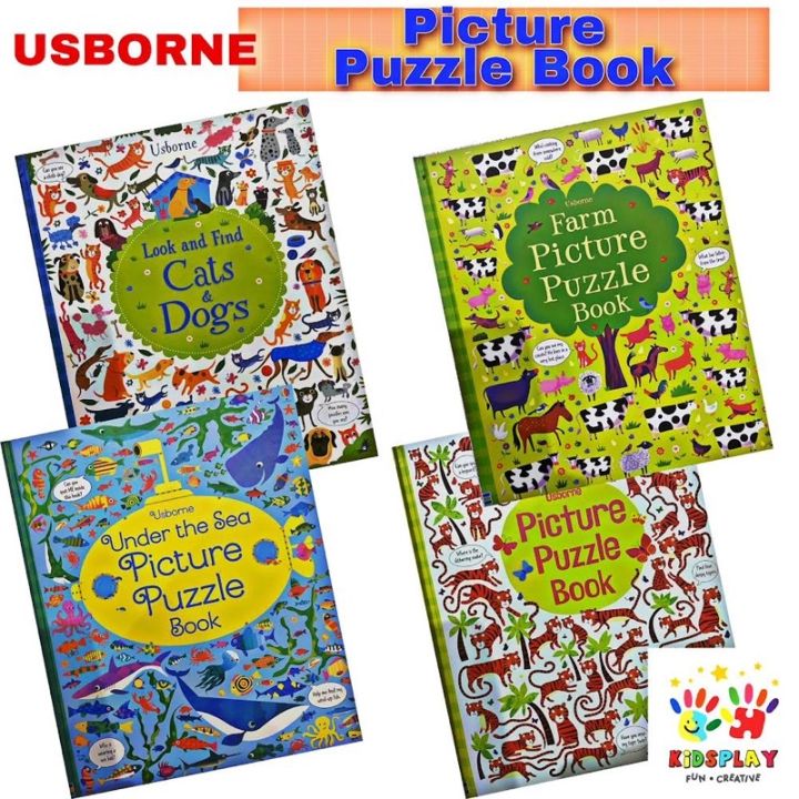 Usborne Picture Puzzle Book ≪ภาษาอังกฤษ ปกแข็ง≫ หนังสือเกมซ่อนหา ฝึก สังเกต และฝึกทักษะภาษาอังกฤษ | Lazada.Co.Th