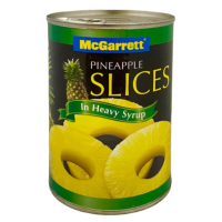 แม็กกาแรต สับปะรดแว่น ในน้ำเชื่อม สับปะรดกระป๋อง 566 กรัม - Pineapple Slice in Syrup 566g McGarrett brand