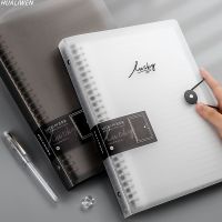 ☁☊ Diary 2023 A4 A5 B5 Transparent Loose Leaf Binder Notebook Inner Core Cover Note Book Journal Planner Office Stationery Supplies