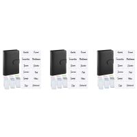 75Pcs A6 PU Leather Budget Binder Set, Binder Cover Personal Planner Binder for Cash Envelopes System Black