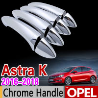 สำหรับ Opel Astra K 2016 2017 2018โครเมี่ยมจับปกตัดชุด Vauxhall โฮลเดนซีดาน Hatchback อุปกรณ์เสริมในรถยนต์สติ๊กเกอร์รถจัดแต่งทรงผม