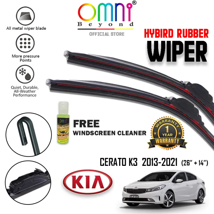 KIA Cerato K3 2013 Present Omni Beyond Silicone Rubber Wiper Blade (1